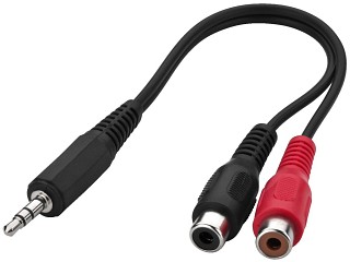 Adapters: Connectors, Stereo audio/video cable adapter ACA-1535
