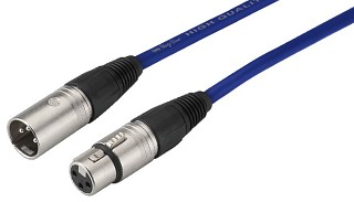 Cables de micrfono: XLR, Cables XLR MECN-100/BL