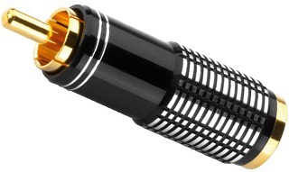 Plugs and inline jacks: RCA, RCA plug T-716G/SW