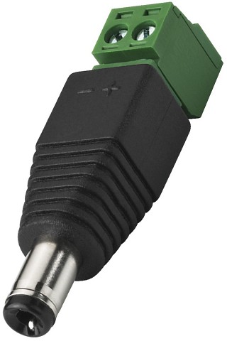 Camras: Botiers, supports et alimentations, Connecteur basse tension, 5,5/2,1 mm T-521PST