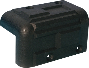 Boxenecken, Adam Hall Hardware, Artikelnummer: 4071 - Kunststoffecke - stapelbar, schwarz
