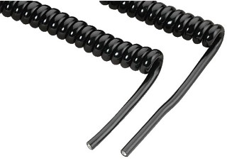 Cables de micrfono: Jack, Cable en espiral para micrfono,  5 mm CCX-6M